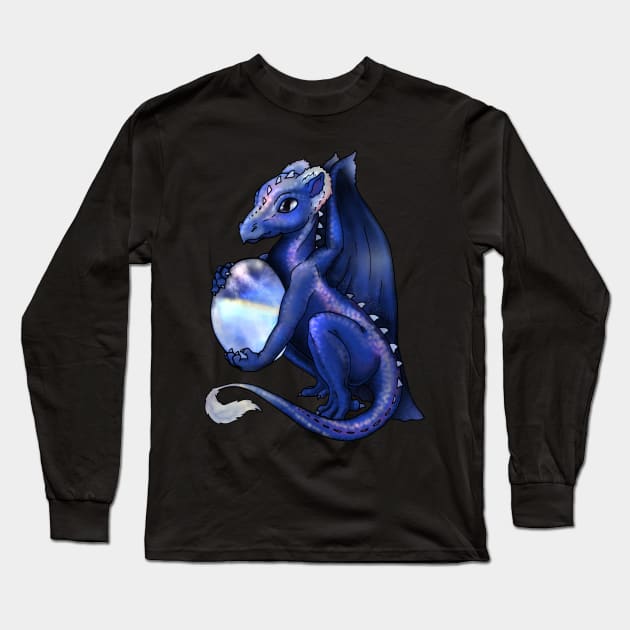 Moonstone Dragon Long Sleeve T-Shirt by LyddieDoodles